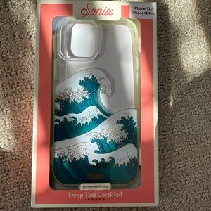 Sonix Blue and White Wave Design Phone Case